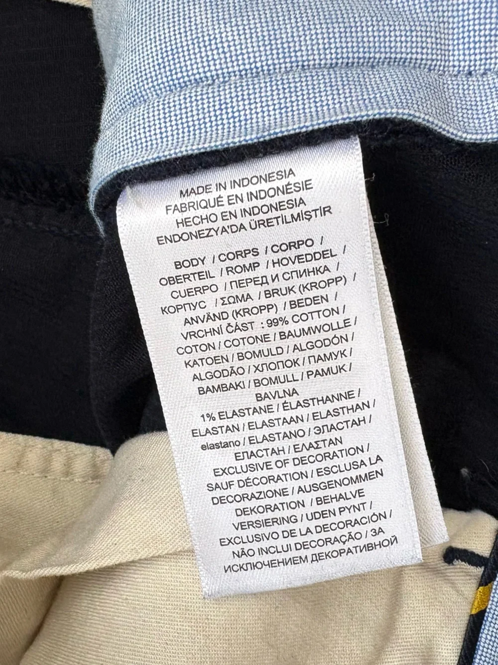 Polo Ralph Lauren Size 34 Blue Corduroy Classic Fit Pants Preppy Formal Business